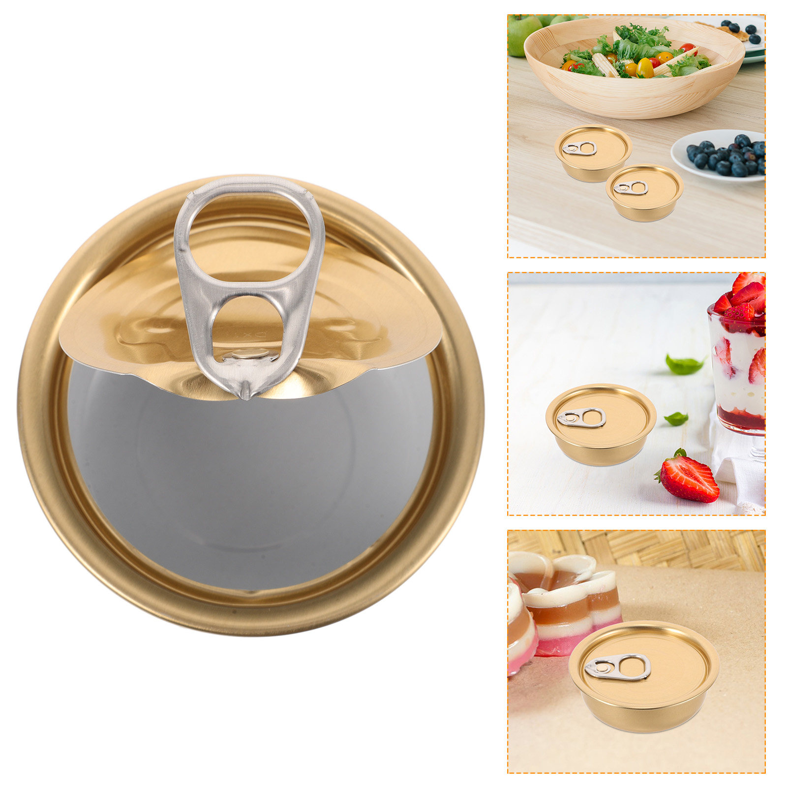 Food Storage Aluminum Containers - 12 stuks Easy Pull aluminium blikjes,