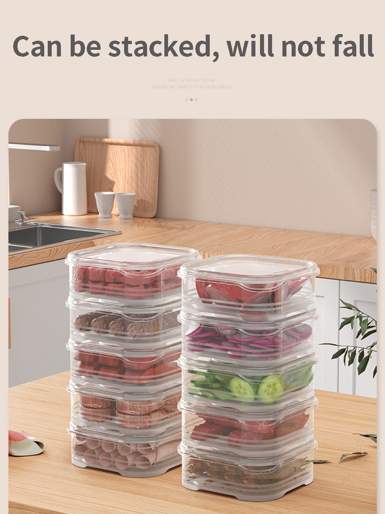 Food Storage Frozen - Koelkast Opbergdoos Bevroren Vlees Opbergdoos Voedselverpakking
