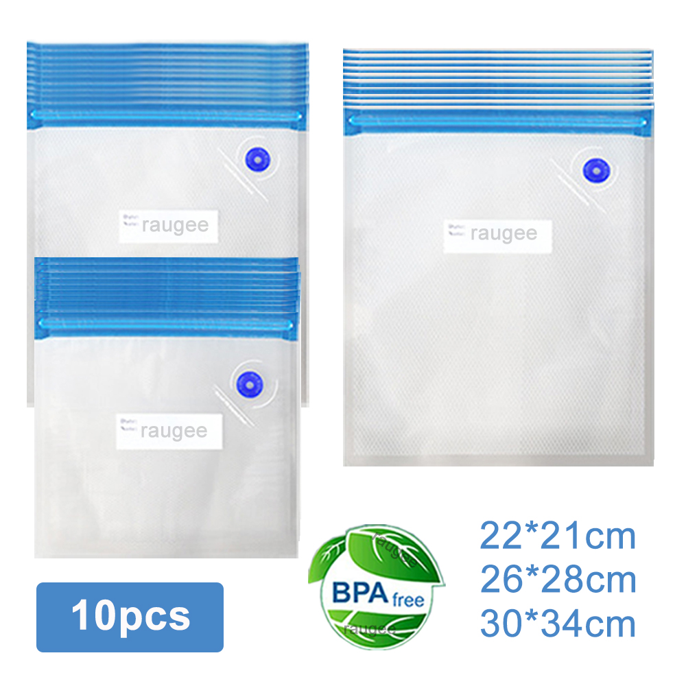 Food Storage Vacuum Seal - Vacuümzakken Herbruikbare voedselvacuümverpakkingszakken 10 stuks Vacuümafdichting