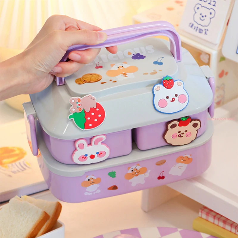 Food Storage Vault - Draagbare lunchbox voor meisjes Schoolkinderen Plastic