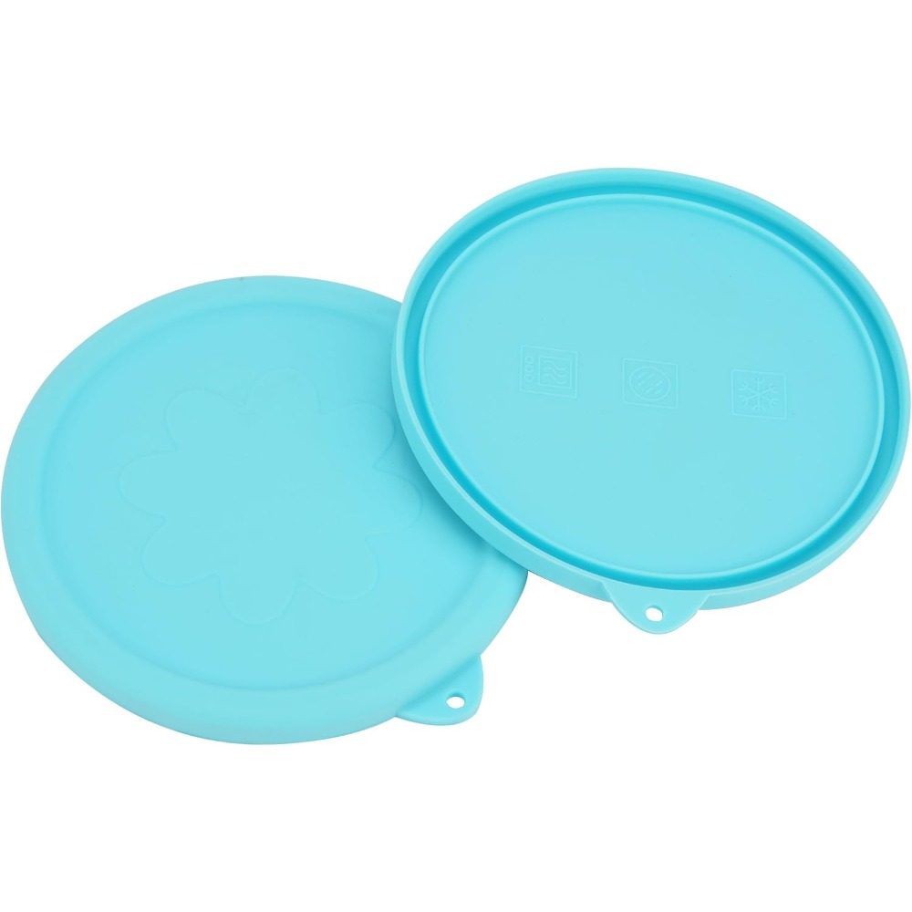 Food Storage Set Glass - Silicone deksels voor glazen mengkommen, set