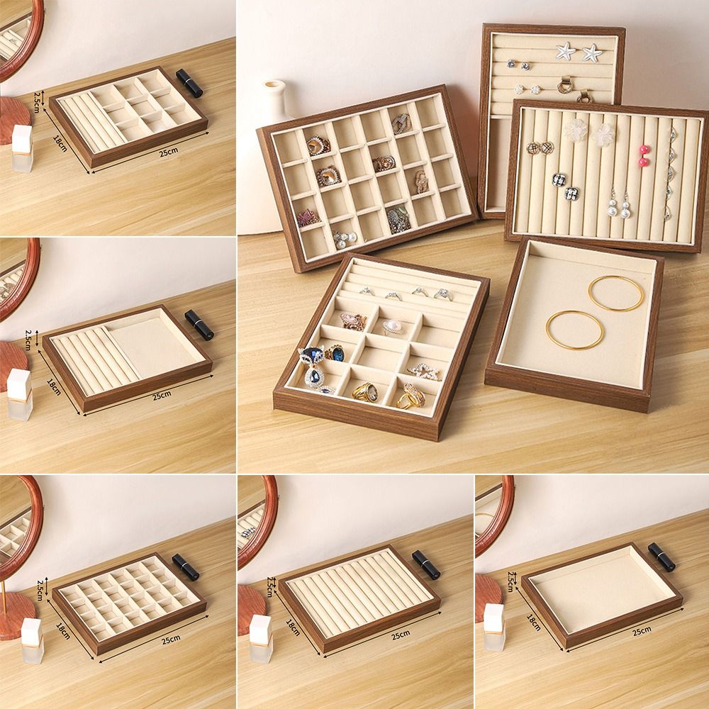 Food Storage Vault - Walnoothout Houten Sieraden Displaybakje Amerikaanse stijl