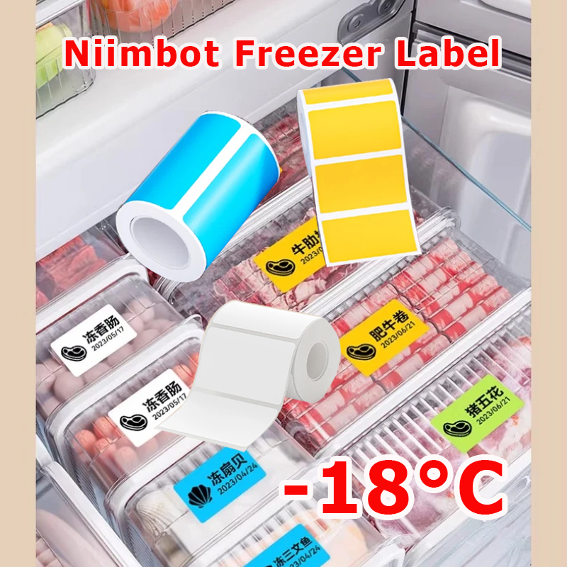 Food Storage And Temperature - NIIMBOT B1/B21/B31/B203/B3S Vrieslabelpapier, bestand tegen lage