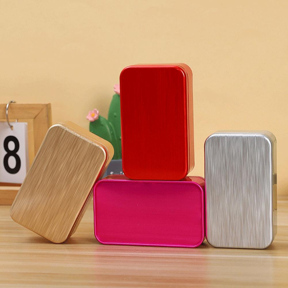 Food Storage Aluminum Containers - 1PC Rechthoekige Mini Aluminium Tin Box