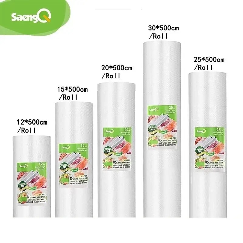 Food Storage Vacuum Seal - SaengQ Vacuümzakken voor Voedsel Vacuümsealer Voedsel