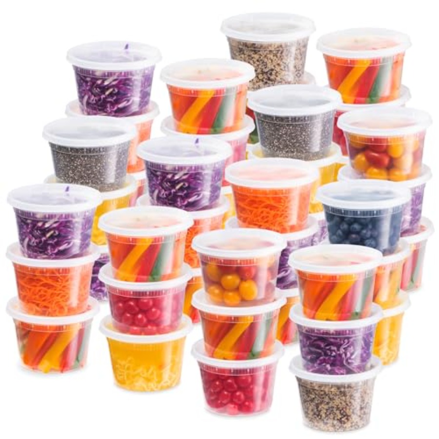 Food Storage Aluminum Containers - Plastic voedselcontainers voor de koelkast met