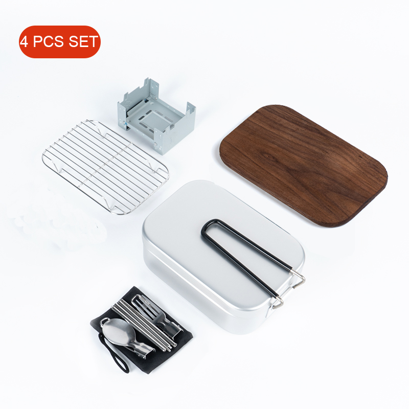 Food Storage Aluminum Containers - Aluminium Lunchbox, Roestvrij Picknickdoos, Buiten Diner
