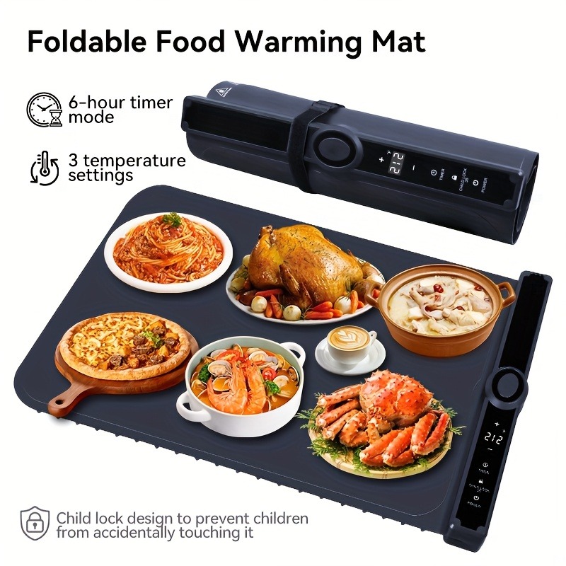 Food Storage Essentials - Flexibele siliconen voedselverwarmingsmat, elektrisch verwarmde mat