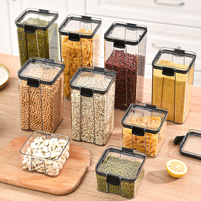 Food Storage Jar Set - 1-4 Stuks Verzegelde Potten Keuken Organizer