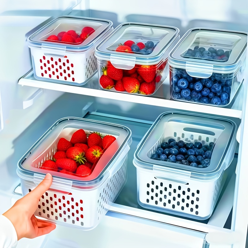 Food Storage Jar Set - 4-delige set lekbestendige voedselcontainers - luchtdicht,