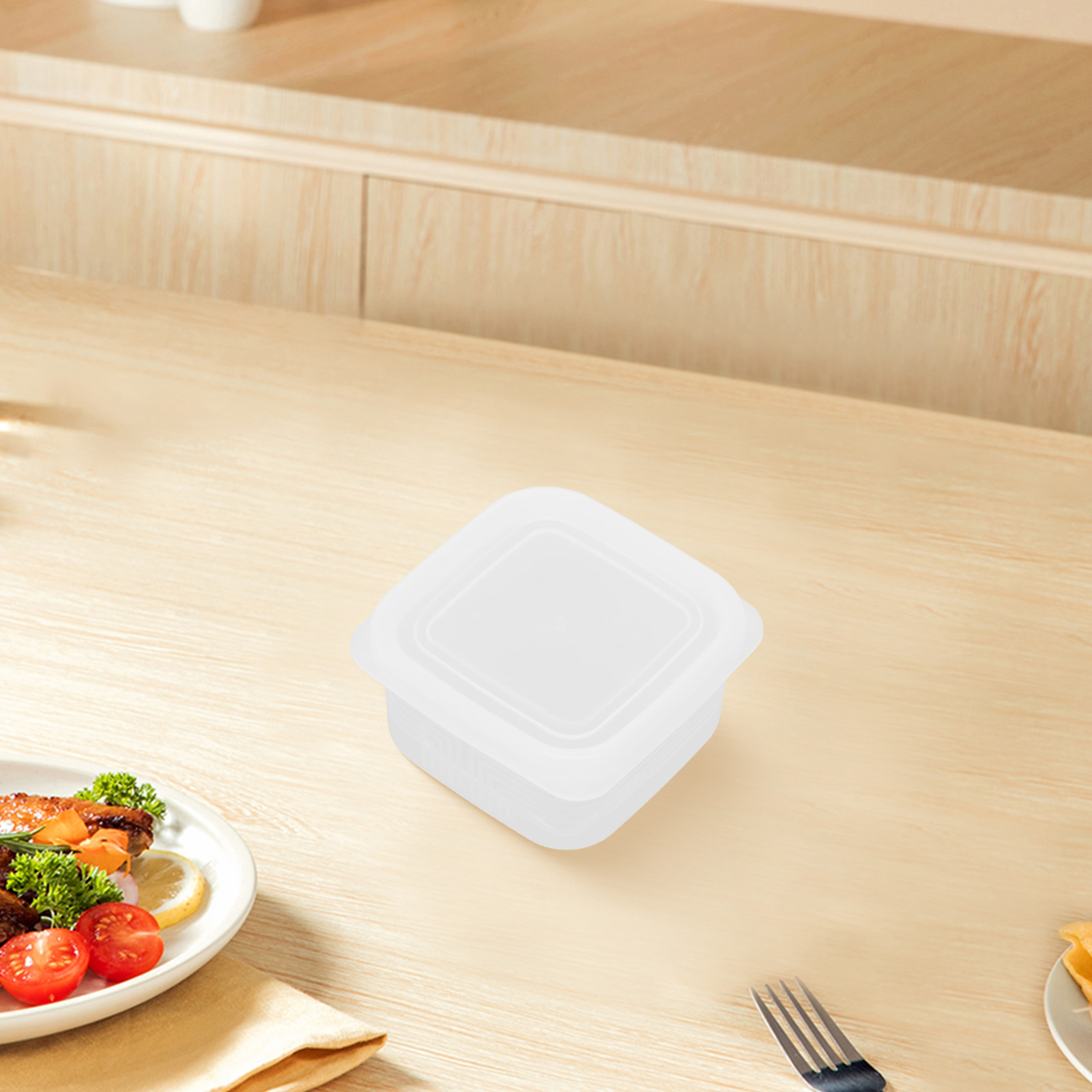 Food Storage And Temperature - 32*32*24cm Keukenopslagcontainers Compacte maten Bevriezing Temperatuurbestendig