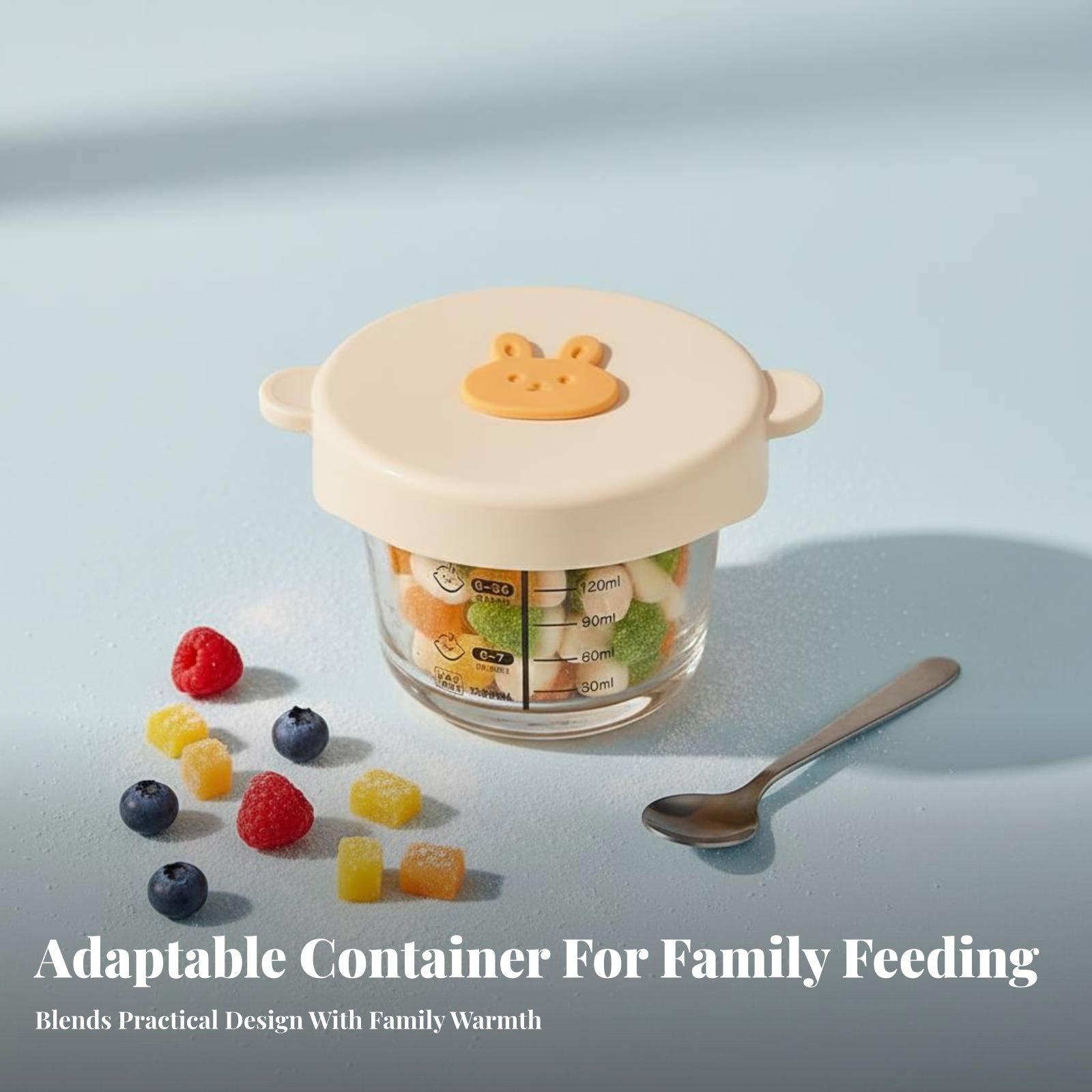 Food Storage And Temperature - Voedselopbergkom voor kinderen, hittebestendig glas, afsluitbaar