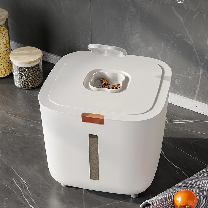 Food Storage Jar Set - 1PCS Verdikte Vochtbestendige Rijstemmer met Deksel