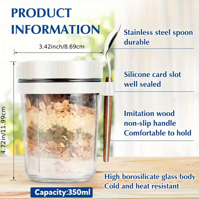 1 st/2 stks Glazen Havermout B - Food Storage Jar Set recensie en prijs