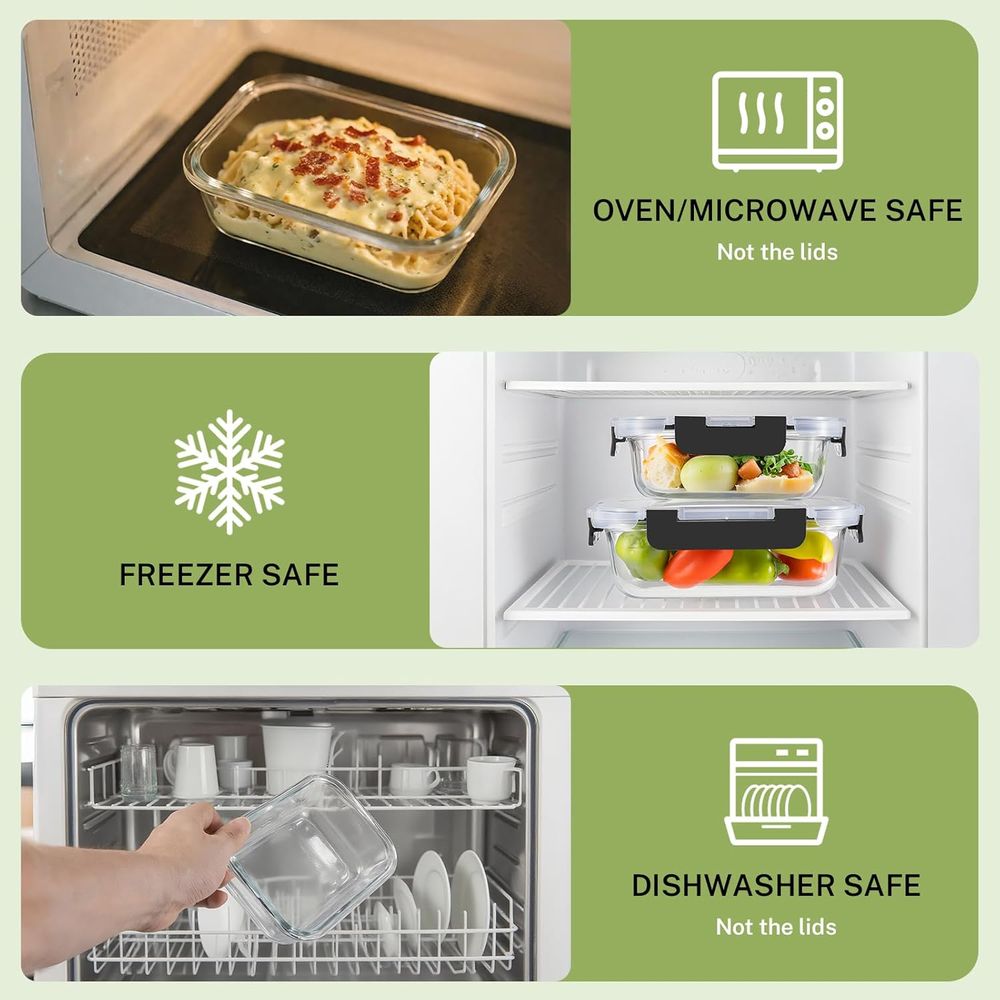 8-delige set glazen voorraaddo - Food Storage Set Glass recensie en prijs