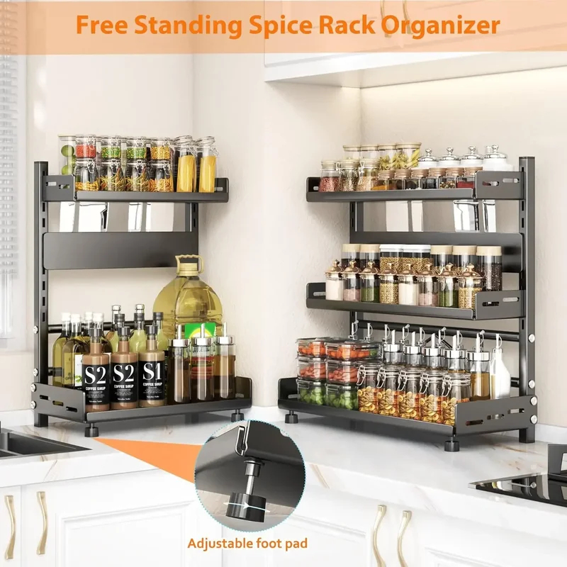 3-laags kruidenrek voor aanrec - Food Storage Shelving recensie en prijs