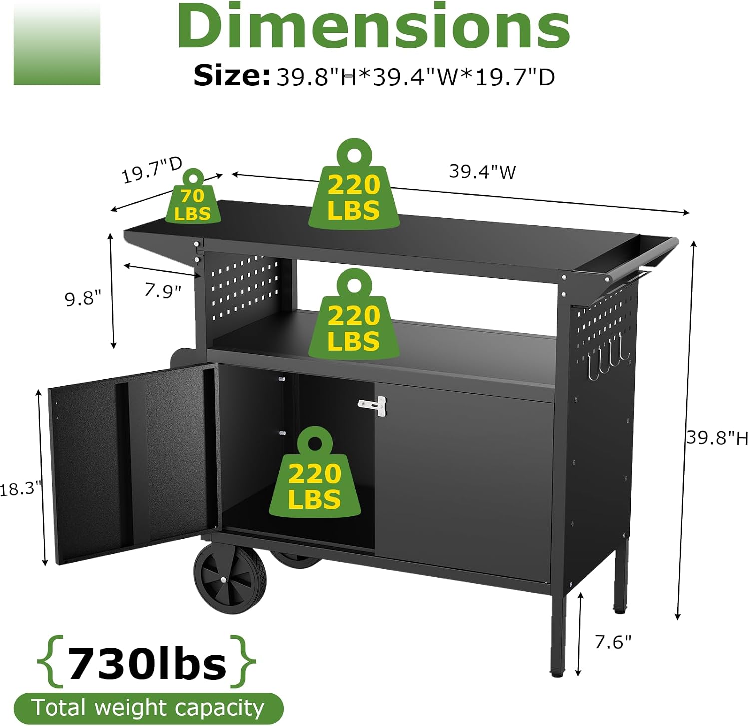 Buitenkeuken op wielen met opb - Food Storage With Wheels recensie en prijs