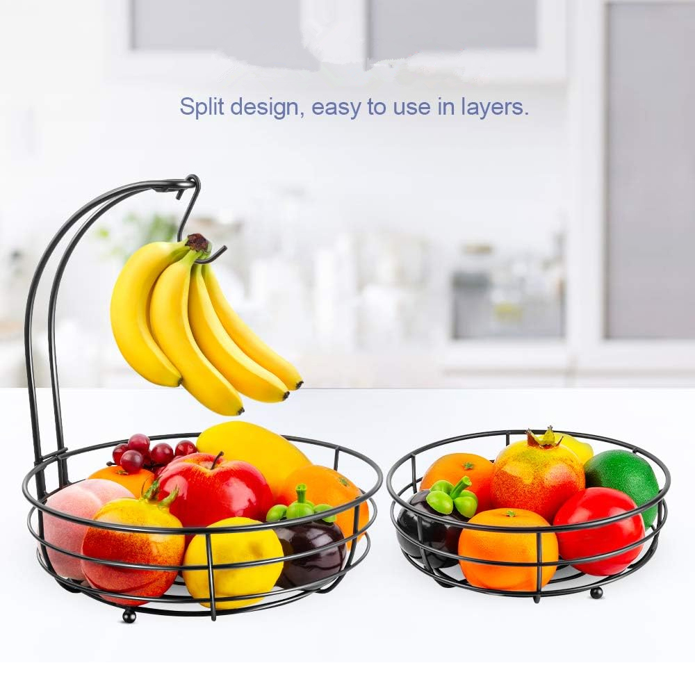 LMETJMA 2-Tier Aanrecht Fruitm - Food Storage Rack For Kitchen recensie en prijs