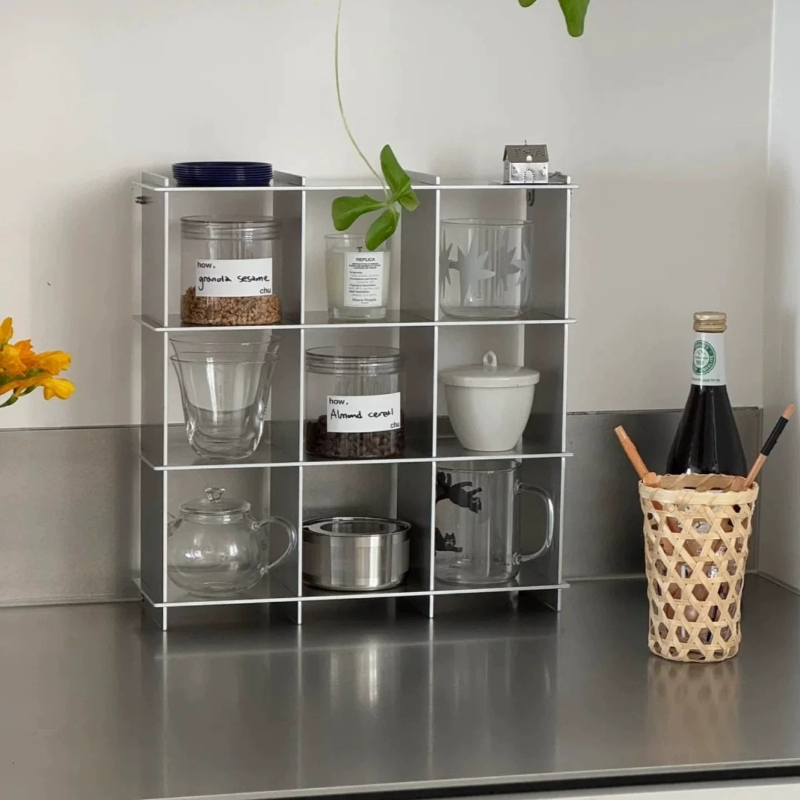 Minimalistische aluminiumleger - Food Storage Shelving recensie en prijs