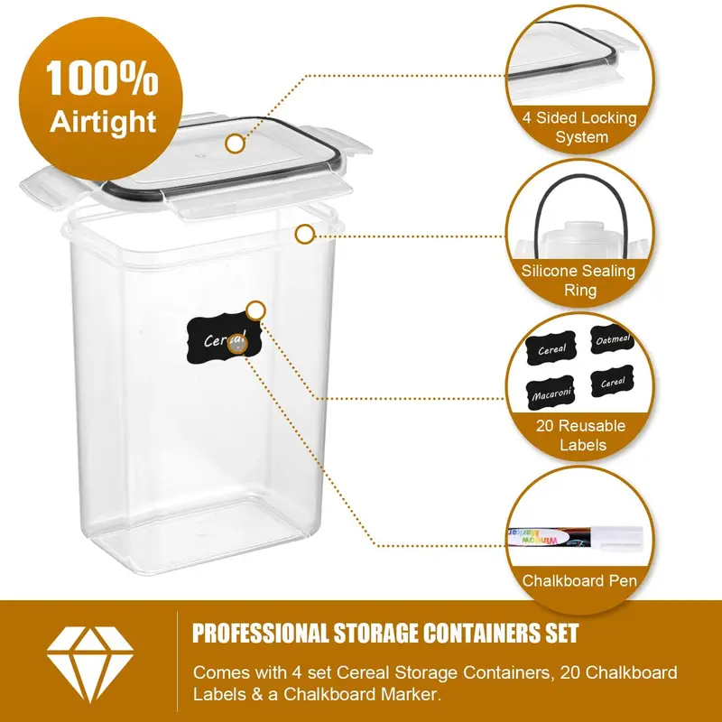 7-delige set voor het bewaren  - Food Storage Jar Set recensie en prijs