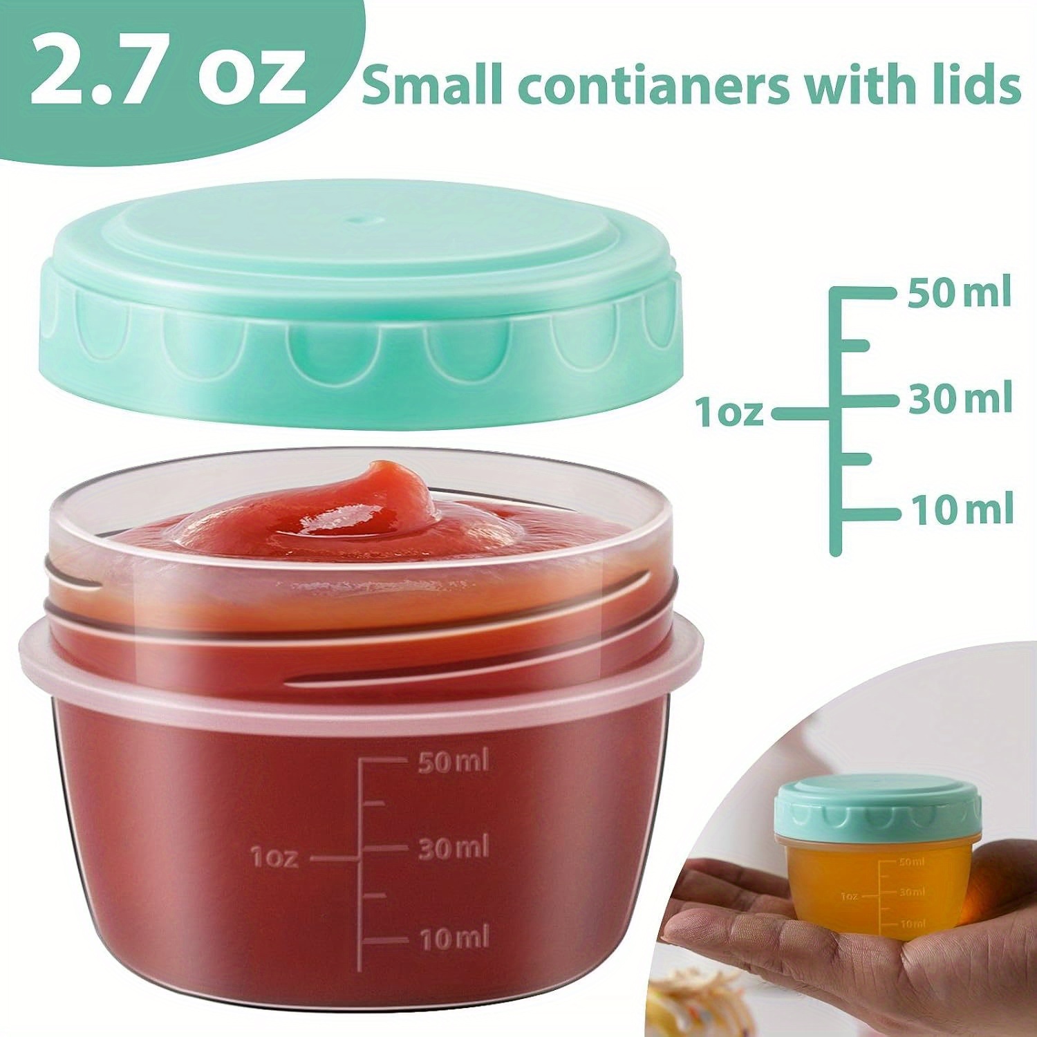 1-6 Pack 2,7 OZ Saladedressing - Food Storage Set Glass recensie en prijs