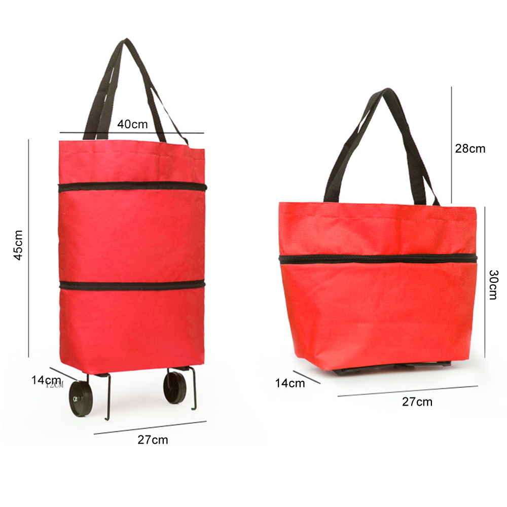 Opvouwbare boodschappentrekwag - Food Storage With Wheels recensie en prijs