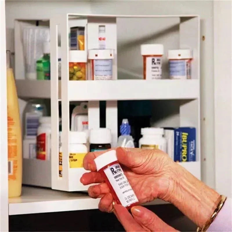 Multifunctionele 2-laags draai - Food Storage Shelving recensie en prijs