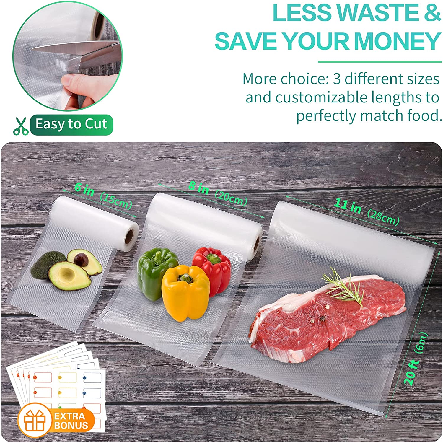 Keukenzakken voor vacuümvoedse - Food Storage Vacuum Seal recensie en prijs