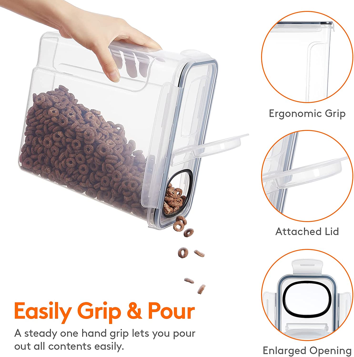 Grote (5L) 2/3-delige graanops - Food Storage Jar Set recensie en prijs