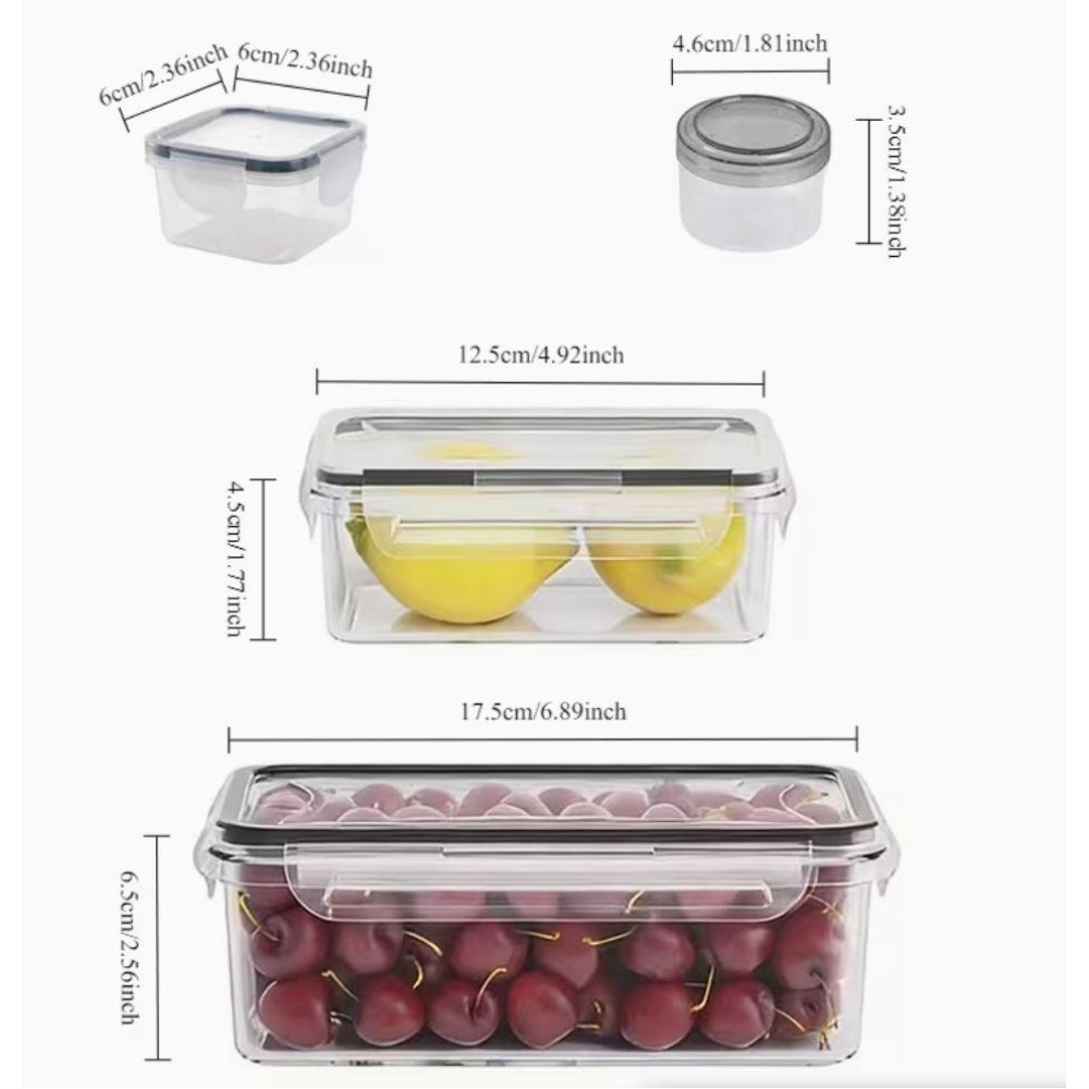 4-delige transparante voedselb - Food Storage Containers Set recensie en prijs