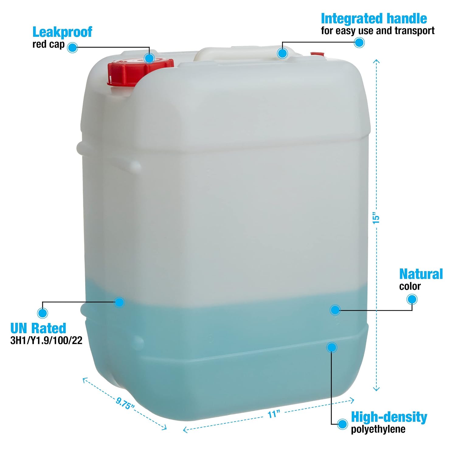 5 Gallon Stapelbare Plastic Ca - Food Storage Handling recensie en prijs