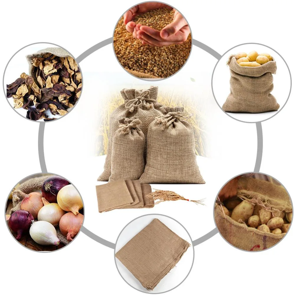 1 Pc Natuurlijke Jute Jute Zak - Food Storage Roots recensie en prijs