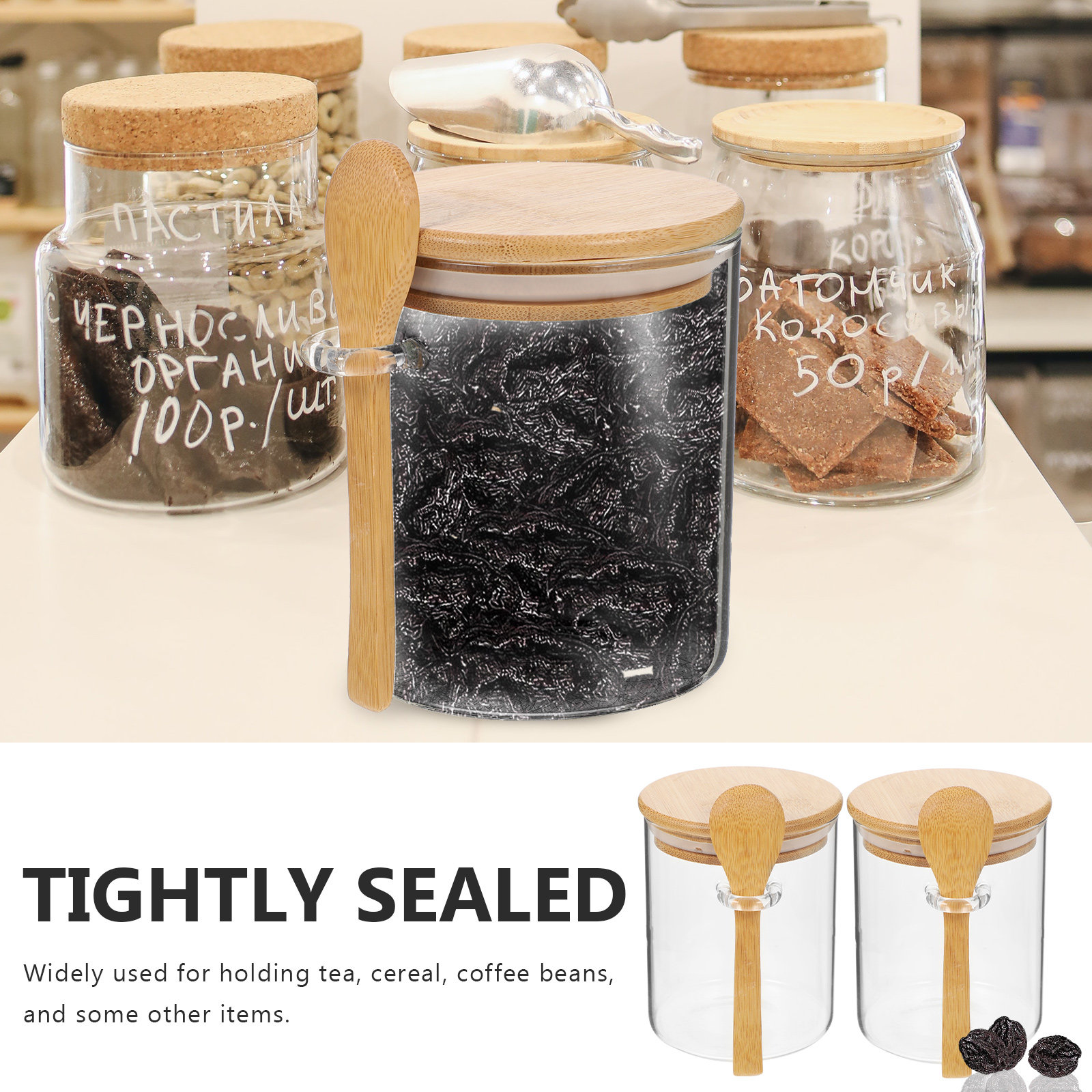 2 stuks meel-suiker opbergcont - Food Storage Containers Glass recensie en prijs