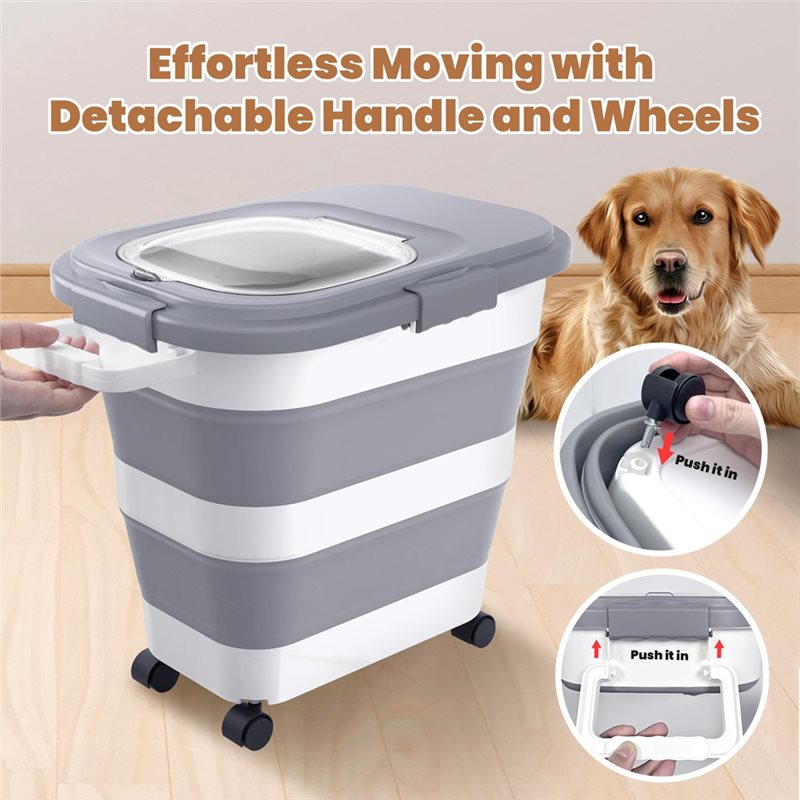 A53Q-Voedselopslagcontainer 1  - Food Storage With Wheels recensie en prijs