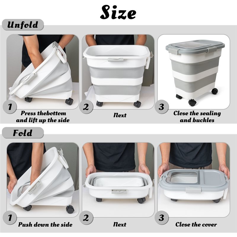 A53Q-Voedselopslagcontainer 1  - Food Storage With Wheels recensie en prijs