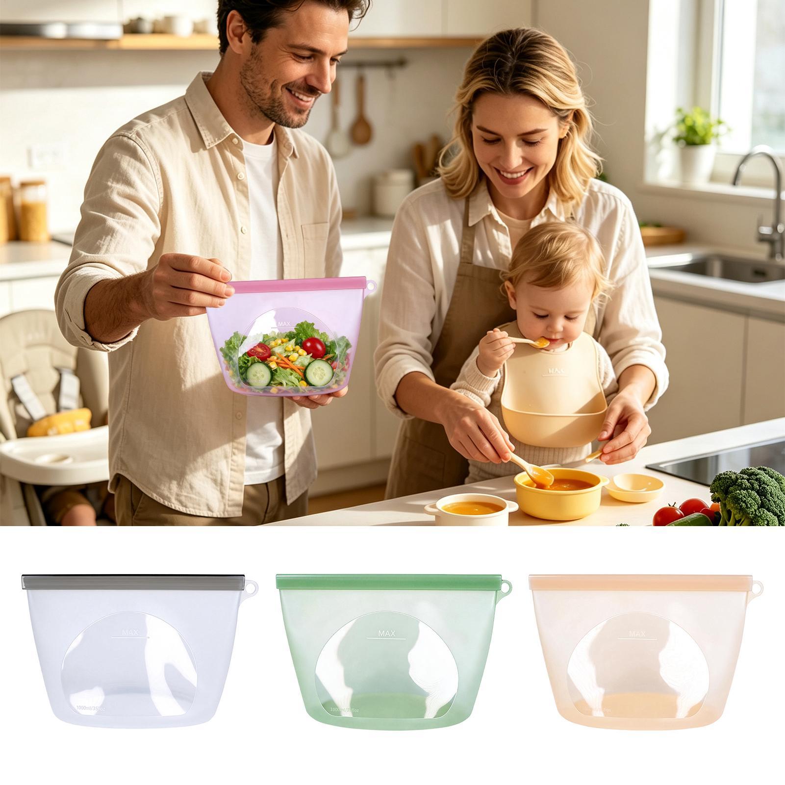 Siliconen voedselbewaarzakken  - Food Storage Ziploc recensie en prijs