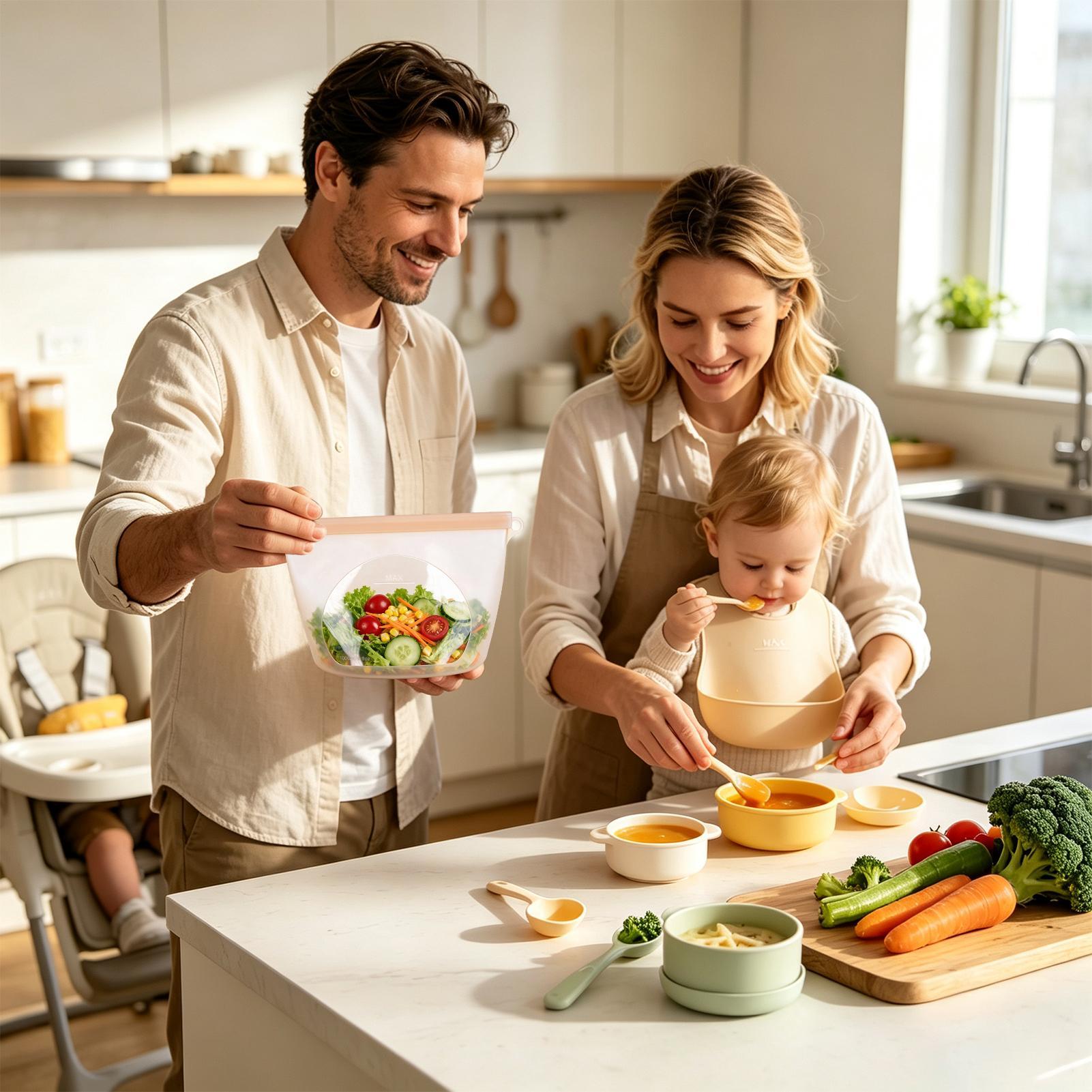 Siliconen voedselbewaarzakken  - Food Storage Ziploc recensie en prijs