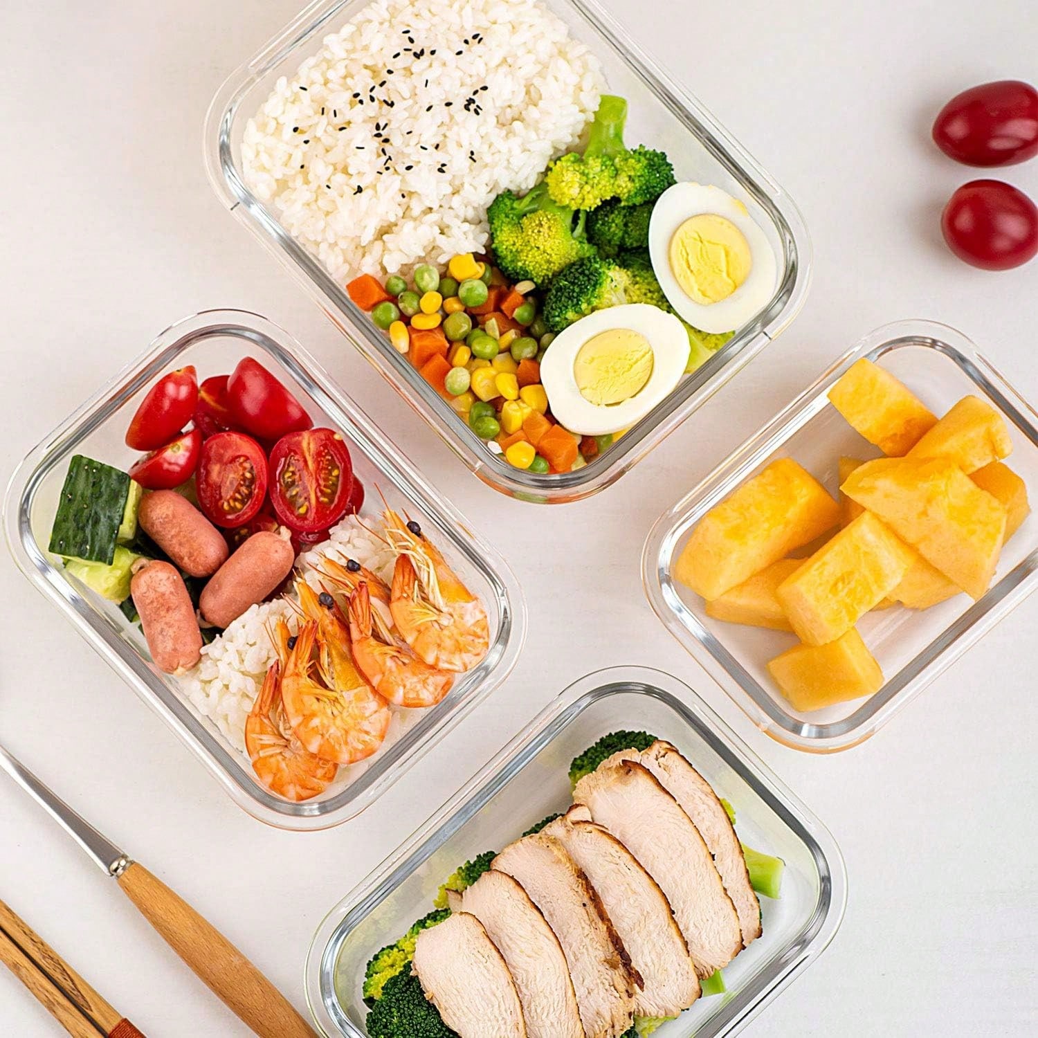 10-delige glazen voorraaddozen - Food Storage Containers Glass recensie en prijs