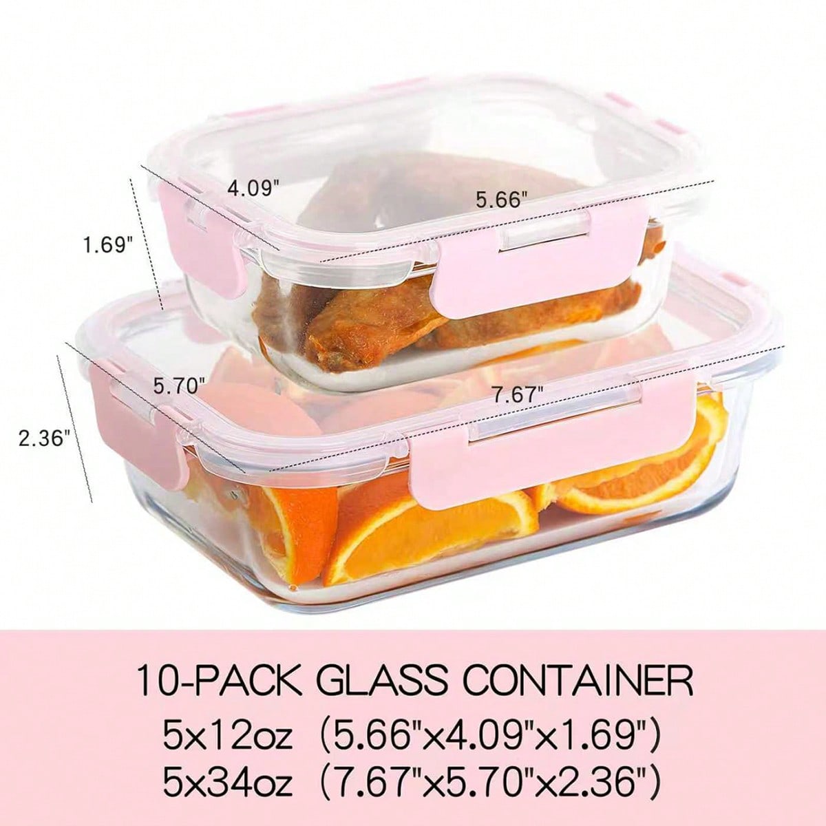 10-delige glazen voorraaddozen - Food Storage Containers Glass recensie en prijs