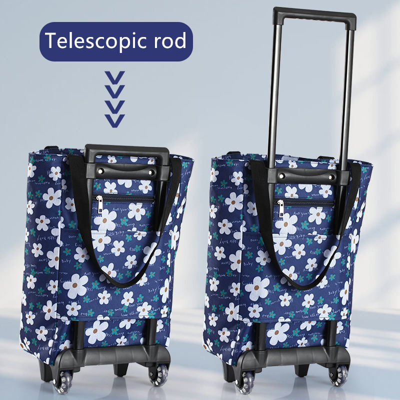 Opvouwbare boodschappentassen  - Food Storage With Wheels recensie en prijs