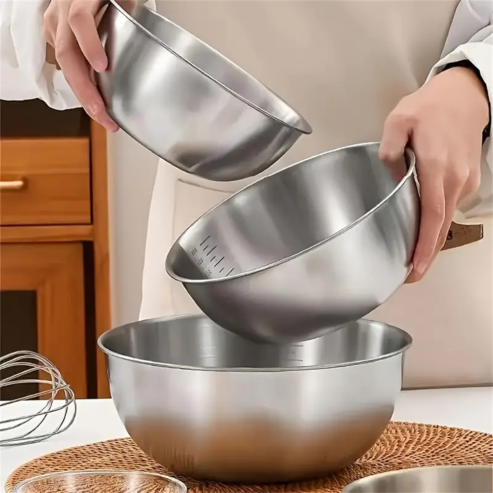 1-3-delige RVS kommenset met w - Food Storage Essentials recensie en prijs