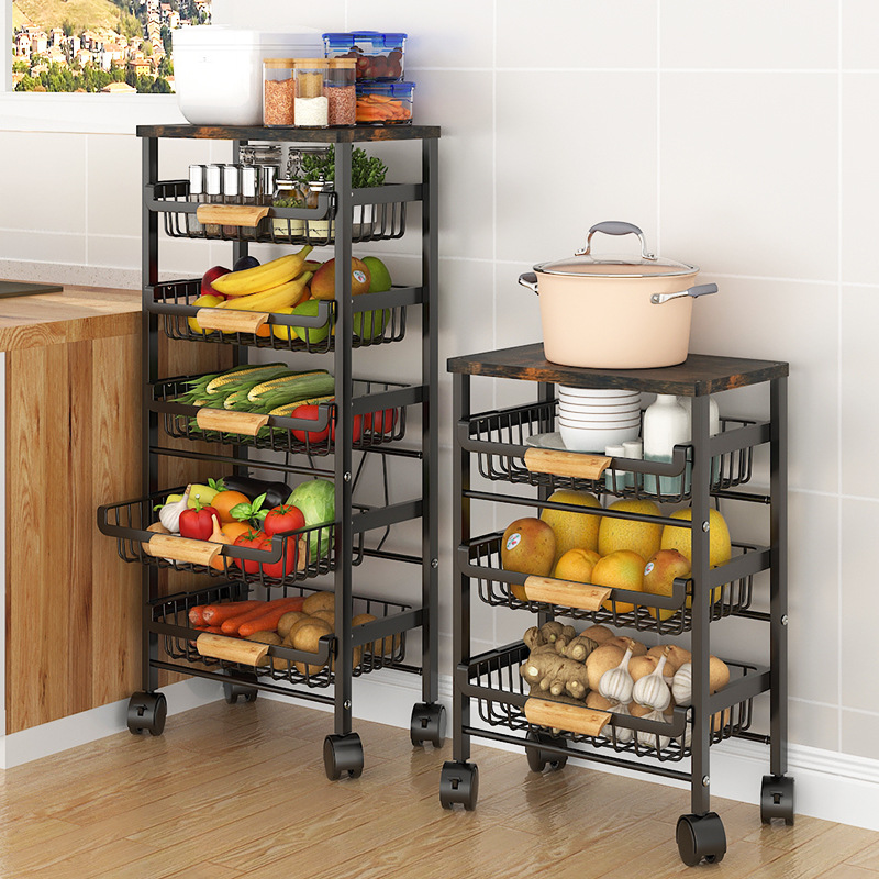 5-laags draadfruitmand - keuke - Food Storage With Wheels recensie en prijs