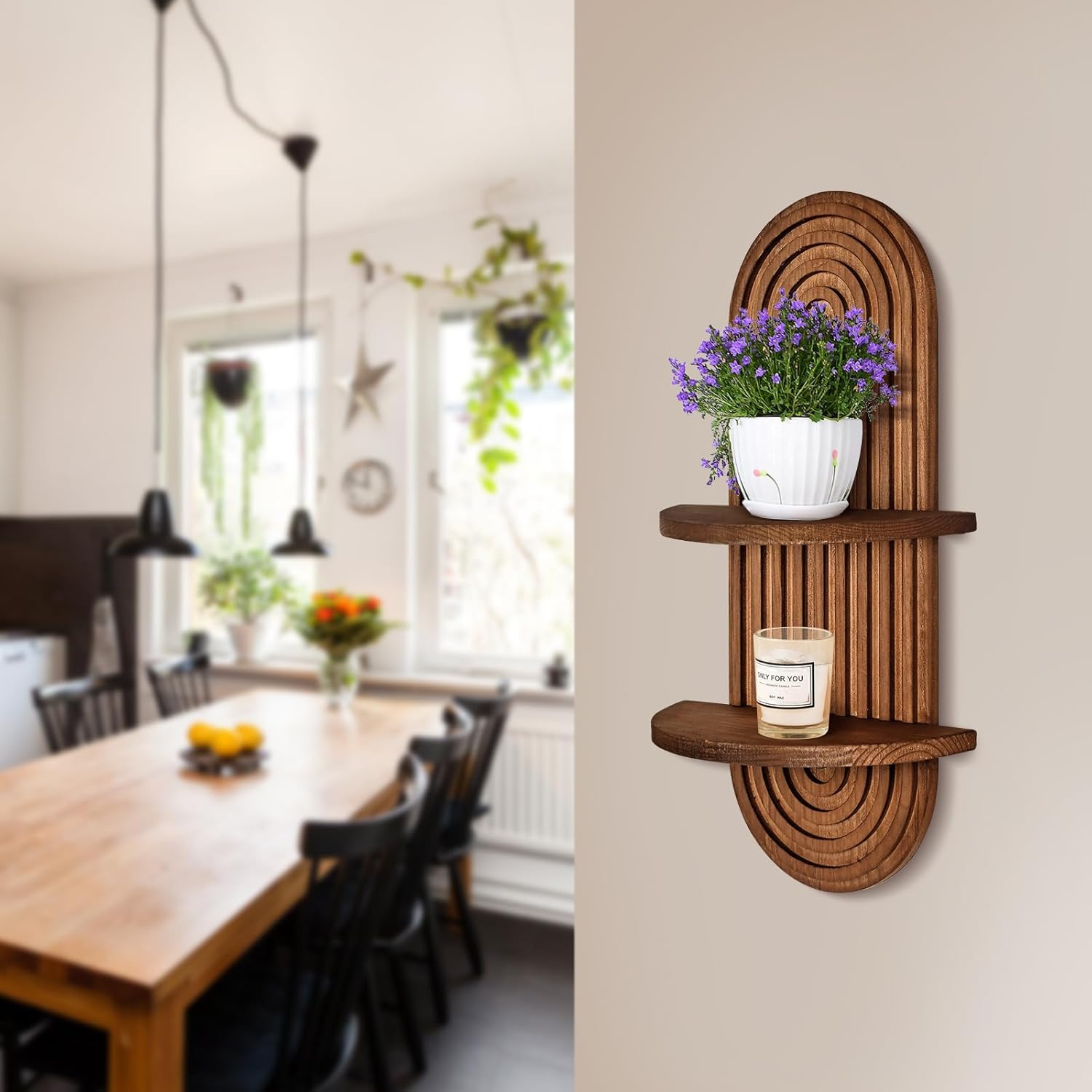 Houten zwevende planken, multi - Food Storage Shelving recensie en prijs