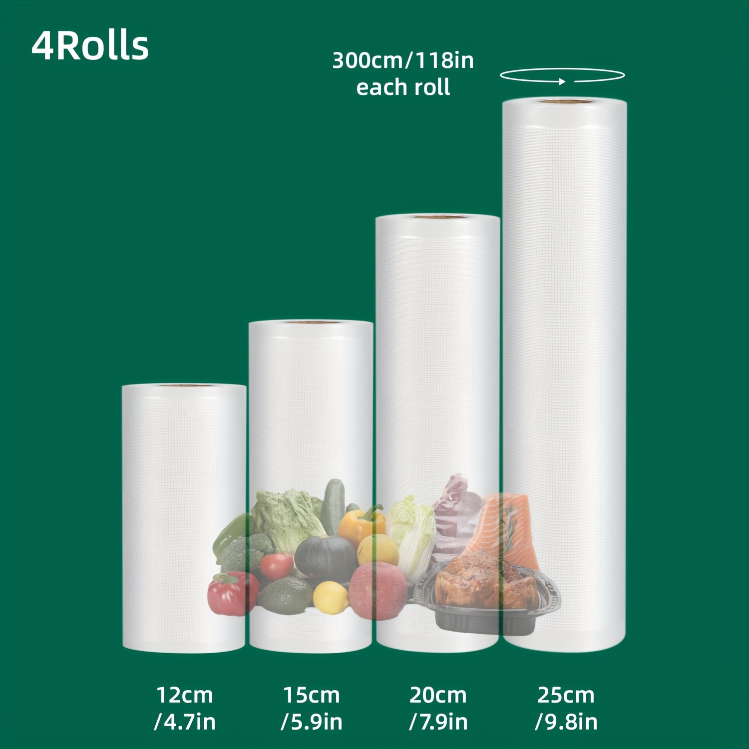 4-pack vacuümrolletjes: extra  - Food Storage Vacuum Seal recensie en prijs