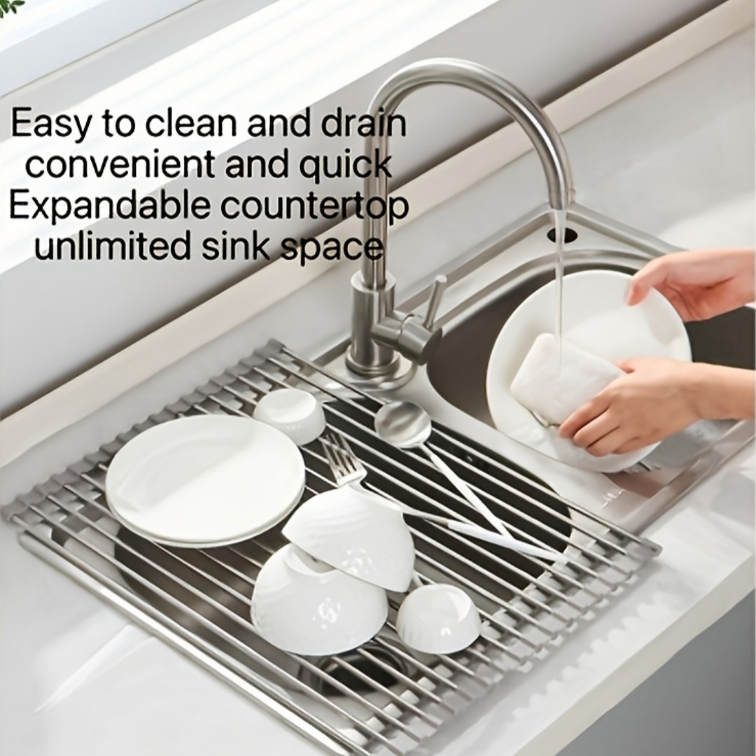 1PC Opvouwbare Rol Gootsteen A - Food Storage Rack For Kitchen recensie en prijs