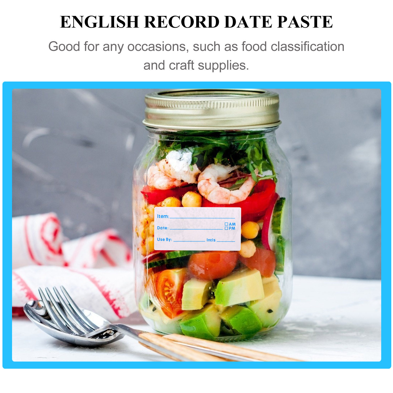 500 stuks beschrijfbare etiket - Food Storage Essentials recensie en prijs