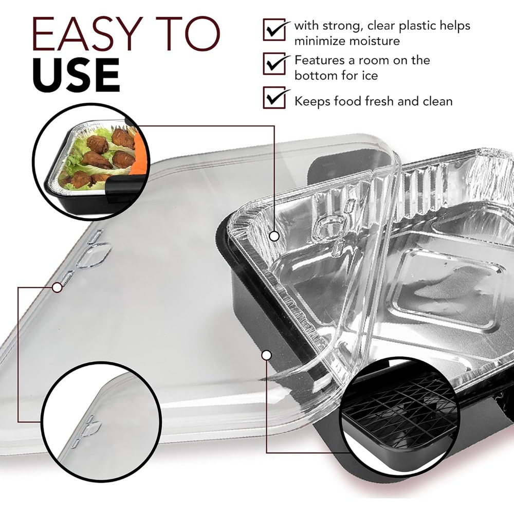 Aluminiumfolie draagpannen met - Food Storage Aluminum Containers recensie en prijs
