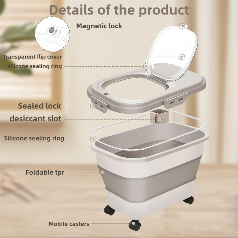 Grote hondenvoercontainer Opvo - Food Storage With Wheels recensie en prijs