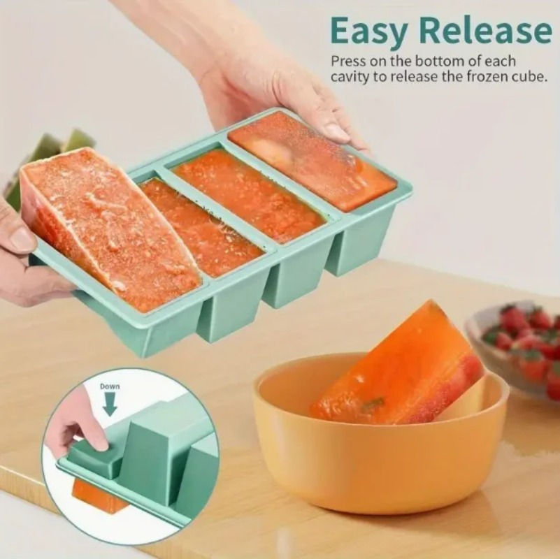 1Pc Siliconen Vriezerbak Met D - Food Storage Frozen recensie en prijs