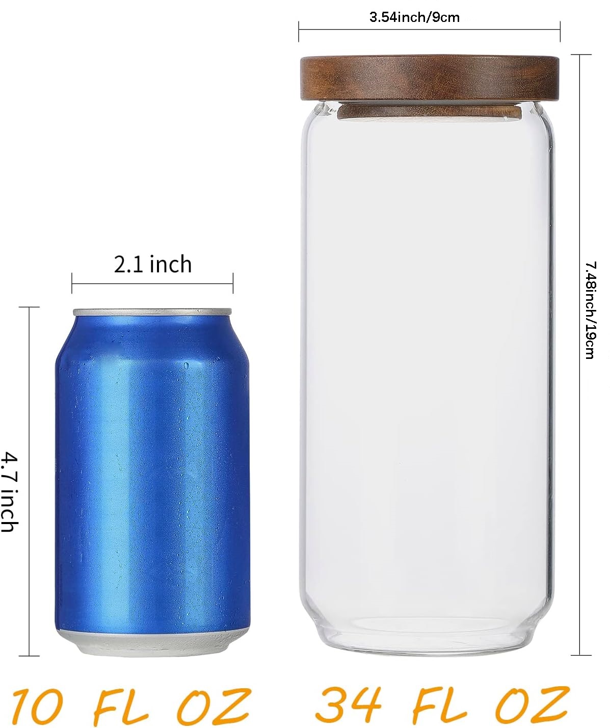 4-pack glazen potten van 34 oz - Food Storage Set Glass recensie en prijs